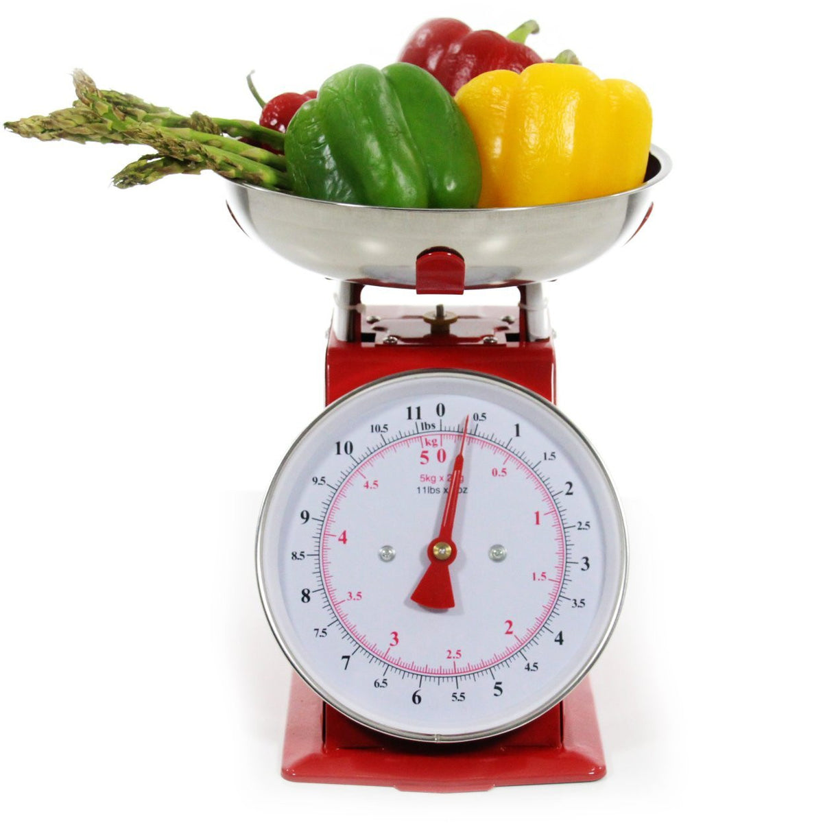 Kitchen Scale Retro Mechanical Dial 2lb Food Scale Diet Portable