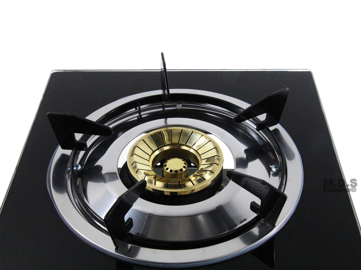 Glass Top Gas Burner Portable Propane Stove Single Burner with Low Pre –  Kitchen & Restaurant Supplies