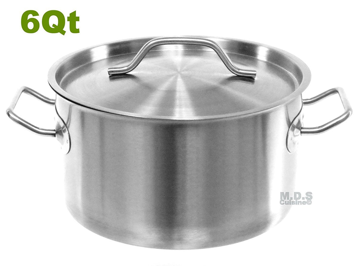 Emeril 6Qt Stainless Calibrated Stockpot Dutch Oven Sauce Pot Pan