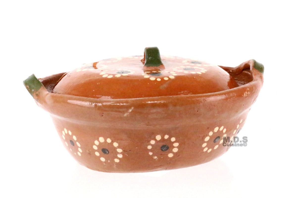 Michoacan Mexican Clay Bowl with Lid Marranito Salsera Mexican Marrani –  Ibarra Imports