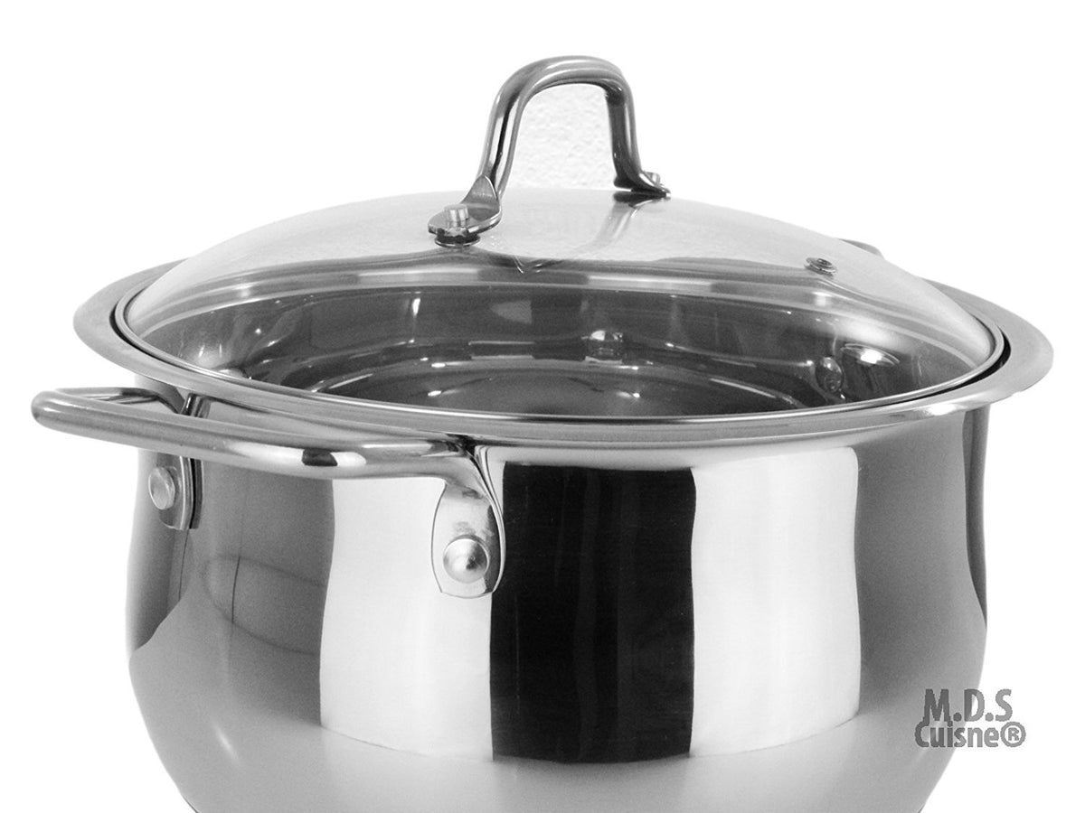 14 Quart Polished Aluminum Stock Pot with Lid, 14 Quart – Richard's Kitchen  Store