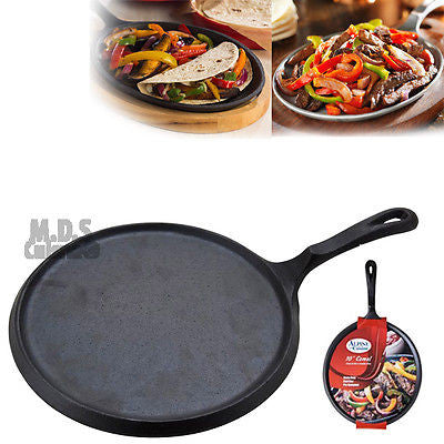 Ematik Comal 12” Aluminum Non-Stick Round Griddle Pan Sarten Griddle –  Kitchen & Restaurant Supplies