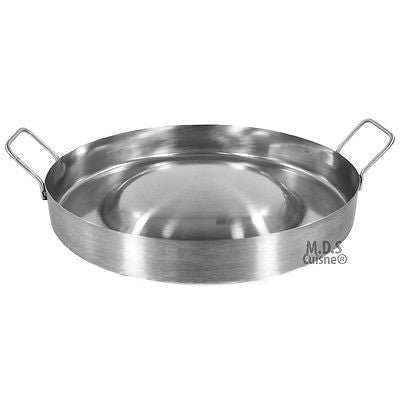 Flat Frying Pan Stainless Steel Comal Frying Bowl Comal Convex