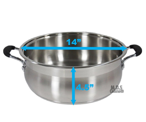 10 Qt Stock Pot 18/10 Stainless Steel Super Double Capsulated Bottom w –  Kitchen & Restaurant Supplies