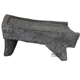 Metate Mortar & Pestle 14" Molcajete Lavastone Aztec Mayan Toltec Volcanic Rock Ancient Traditional Pre-Hispanic Antique Grinding Stone Metlapil Mano