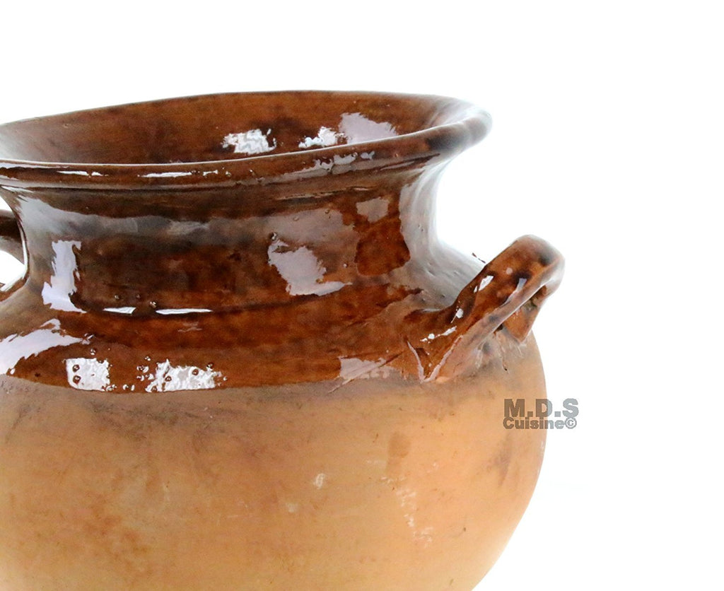 Terracotta Pottery Lidded Bean Pot Lead-Free for Cooking Frijoles,  Southwestern Kitchen Decor, Bohemian Rustic Home, Mexican Cookware