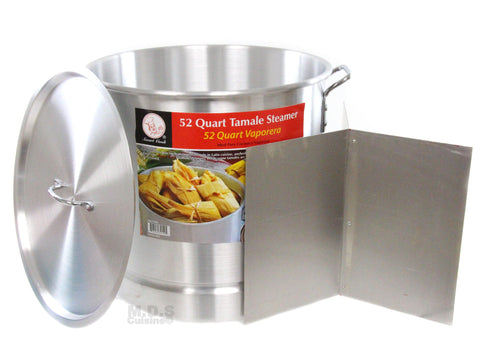 Stock-Pot 16 Qt Aluminum Steam-Pot with Steamer Rack Tamales Heavy Dut –  Kitchen & Restaurant Supplies