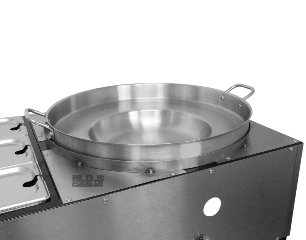 16'' Diameter Stainless Steel Flat Comal Griddle Pan Cookware