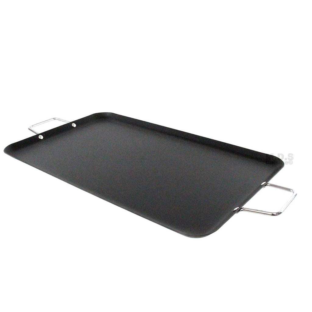 Ematik Comal Double Griddle 18.5” Non-Stick Heat Resistant Handles Carbon  Steel Stove-top Flat Surface Tortilla Pan - KITCHEN & RESTAURANT SUPPLIES